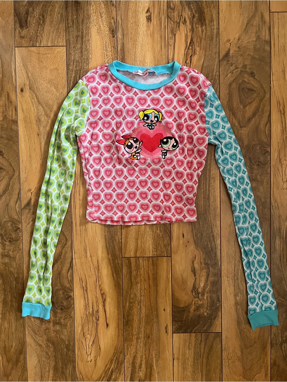 Dolls Kill x Powerpuff Girls Everything Nice Heart Crop Top